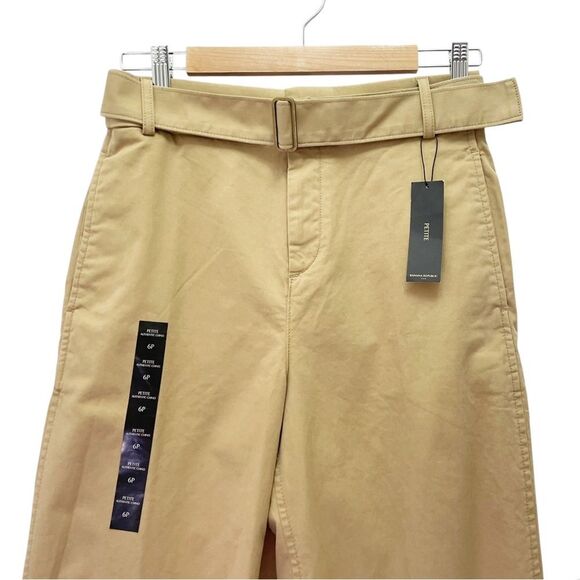 NWT Banana Republic Ultra High-Rise Chino Pants Size 6P New British Khaki Tan - Picture 4 of 12